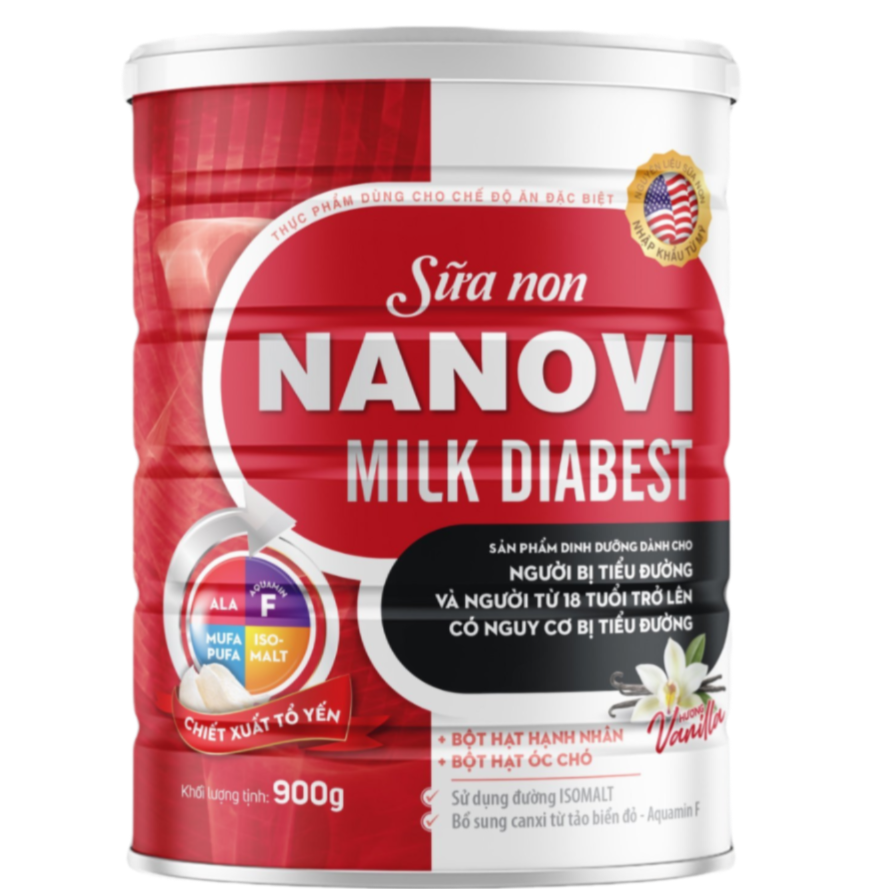 Sữa Non Nanovi Diabest Milk - Sản phẩm cho bệnh nhân tiểu đường