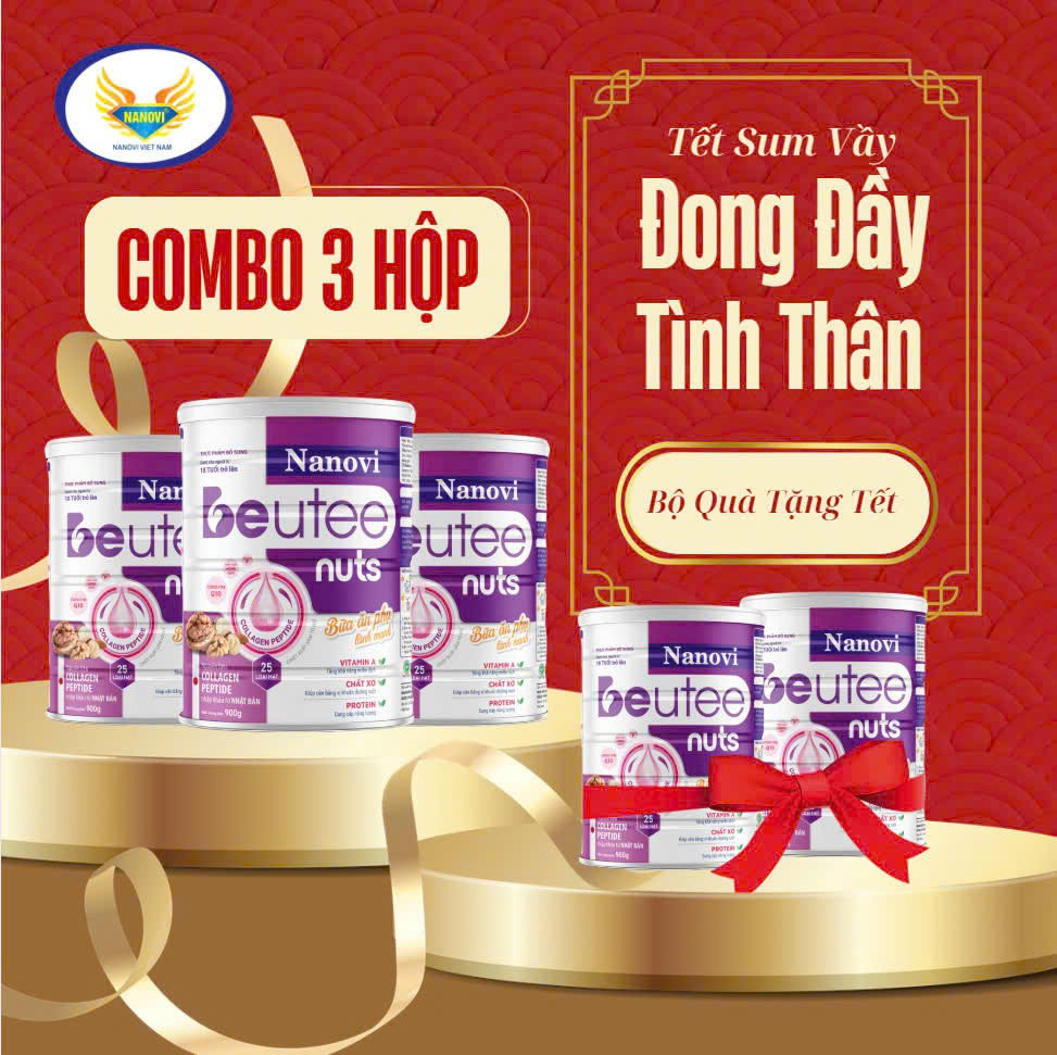 COMBO Khuyến Mại 3 Sữa Hạt Cao Cấp Nanovi 25 Loại Hạt 900g, Tặng 2 Hộp 900g Cùng Loại