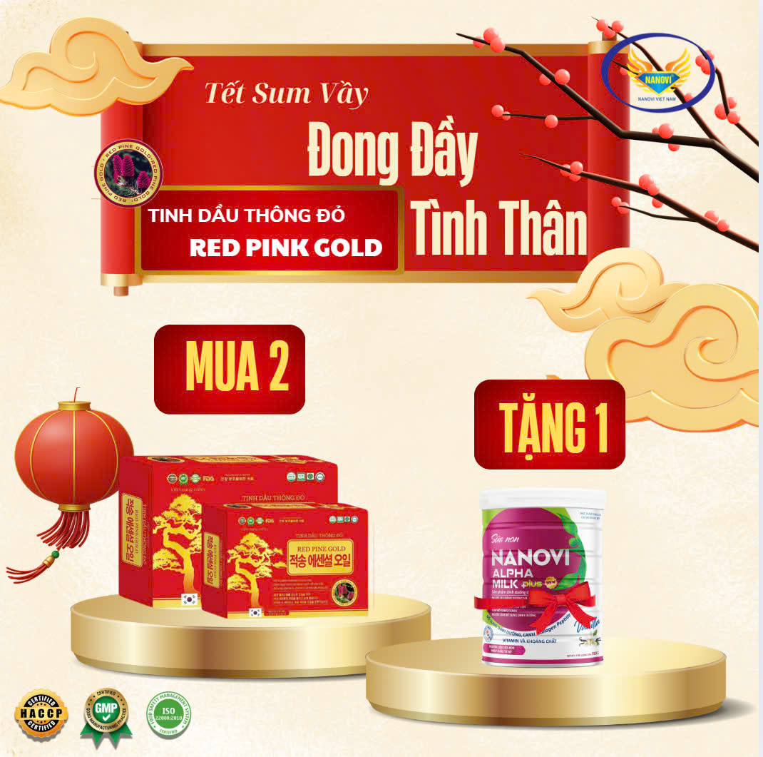 COMBO mua 2 Tinh dầu thông đỏ 60 viên tặng ngay 1 hộp sữa non colagen 900g